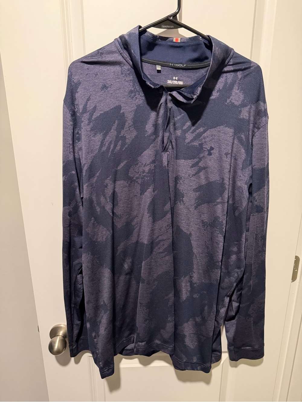 UA Playoff Golf 1/4 Zip - Navy Camo - XXL